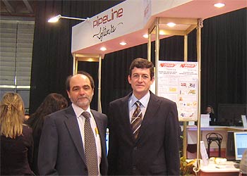 D. José Ricardo Campuzano, AEDAVE y D. Manuel Sos, Director Gerente de Pipeline Software.