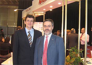 D. Manuel Sos, Director Gerente de Pipeline Software y D. Juan José Oliván, Presidente Ejecutivo de AIRMET.