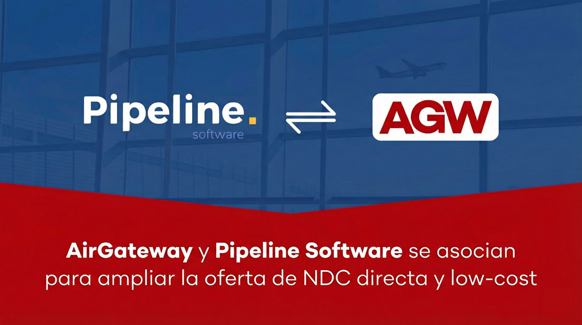 AirGateway y Pipeline se asocian para ofrecer contenido NDC directo y de bajo coste a trav&eacute;s del motor de reservas Orbis Booking